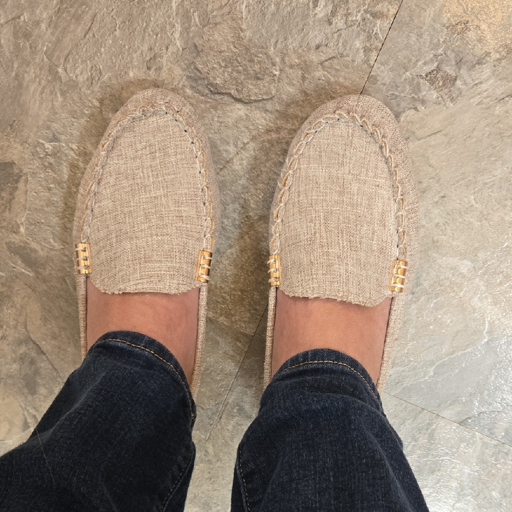 Women's Beige Loafers
